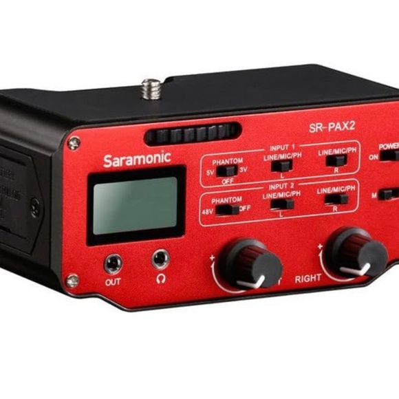 Saramonic SR-PAX2 Audio Adapter for Mirrorless, DSLR & Black Magic Pocket Camera - Picture 4 of 6